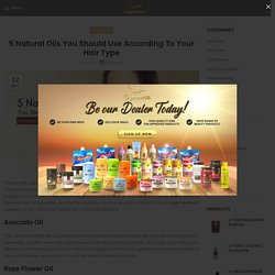 5 Natural Oils You Should Use According To Your Hair Type