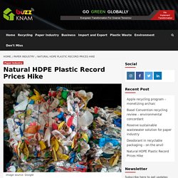 Natural HDPE Plastic Record Prices Hike