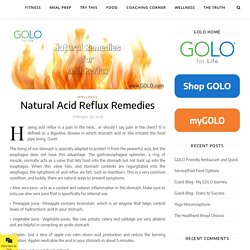 Natural Acid Reflux Remedies