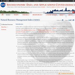 SEDAC - Millennium Challenge Corporation - Natural Resource Management Index