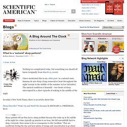 A Blog Around The Clock, Scientific American Blog Network