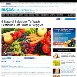 6 Natural Solutions To Wash Pesticides Off Fruits & Veggies