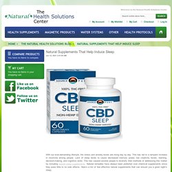 Natural Supplements That Help Induce Sleep