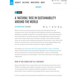A ‘Natural’ Rise in Sustainability Around the World