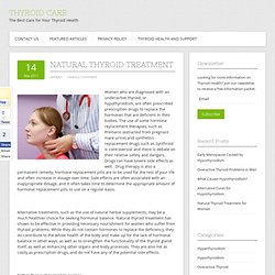 Natural Thyroid Treatment