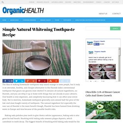 Simple Natural Whitening Toothpaste Recipe