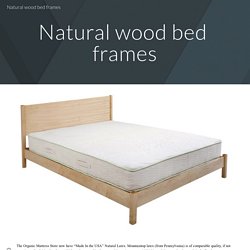 Natural wood bed frames