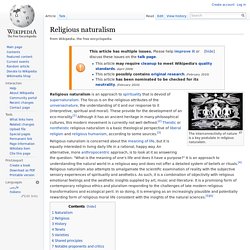 Religious naturalism