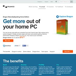 Tech Current - Nuance - Dragon NaturallySpeaking Home Edition - Dragon NaturallySpeaking Home speech recognition software for the PC