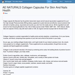 AE NATURALS Collagen Capsules For Skin And Nails Health