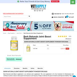 Bark Naturals Joint Boost Powder For Dogs: Buy Bark Naturals