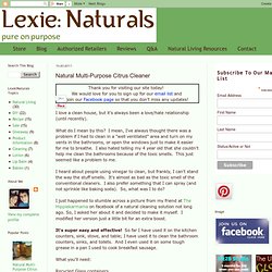 Lexie Naturals: Natural Multi-Purpose Citrus Cleaner