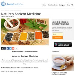 Nature’s Ancient Medicine - Ancient Health Care