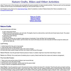 Nature Crafts, Hikes etc
