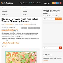35+ Must Have And Fresh Free Nature Themed Photoshop Brushes