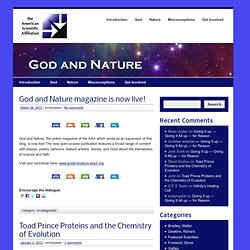 GOD AND NATURE