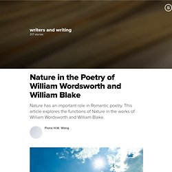 Nature in the Poetry of William Wordsworth and William Blake