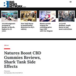 Natures Boost CBD Gummies Reviews, Shark Tank Side Effects