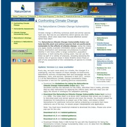 The NatureServe Climate Change Vulnerability Index