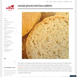 Naturligt glutenfria bröd (även mjölkfria)