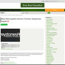 Best Naturopathic Doctors Toronto: Greystones Health