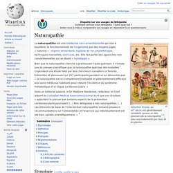 Naturopathie - Wikipedia
