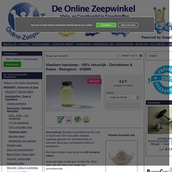 Vloeibare basiszeep - 100% natuurlijk - Zonnebloem & Kokos - Biologisch - GGB08 (1 liter = € 6,95)