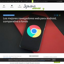 Los mejores navegadores web para Android, comparativa a fondo