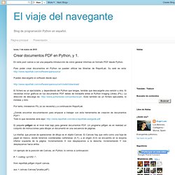 Crear documentos PDF en Python, y 1.