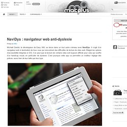 NaviDys : navigateur web anti-dyslexie