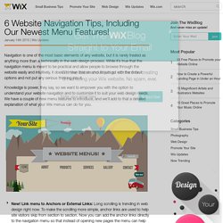 6 Website Navigation Tips, Including Our Newest Menu Features!