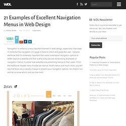 21 Examples of Excellent Navigation Menus in Web Design