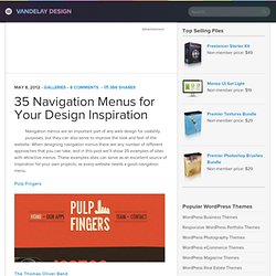 35 Navigation Menus for Your Design Inspiration