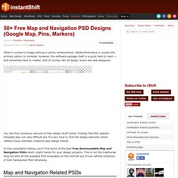 50+ Free Map and Navigation PSD Designs (Google Map, Pins, Markers)