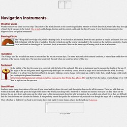 Instruments de navigation