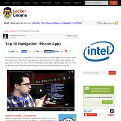 Top 10 Navigation iPhone Apps