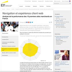 Navigation et expérience client web - Analyse de la performance des 10 premiers sites marchands en France