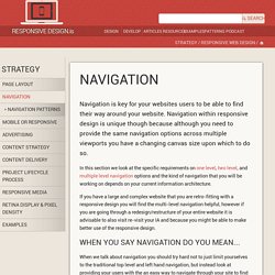 Navigation — Responsive Web Design