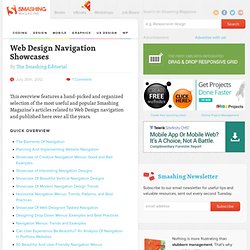 Web Design Navigation Showcases