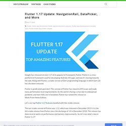 Flutter 1.17 Update: NavigationRail, DataPicker, and More - CitrusLeaf