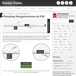 Photoshop as a PSD for free download navigation menu