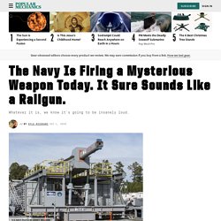 US Navy Railgun: Is the Navy Testing Its Railgun in Virginia?