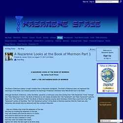 A Nazarene Looks at the Book of Mormon Part 1 - Nazarene Space