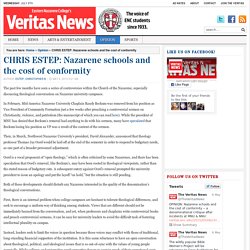 CHRIS ESTEP: Nazarene schools and the cost of conformity