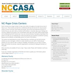 NC Rape Crisis Centers