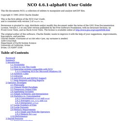 NCO 4.6.1-alpha01 User Guide