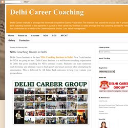 NDA Coaching Center in Delhi