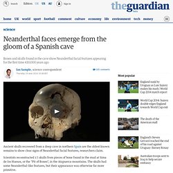 Neanderthal faces emerge from the gloom of a Spanish cave