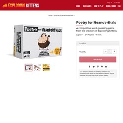 Poetry for Neanderthals: a word game by Exploding Kittens