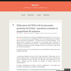 FAQ autour de l’IVG et de la nécessaire poursuite de la lutte : questions courantes et propositions de réponses